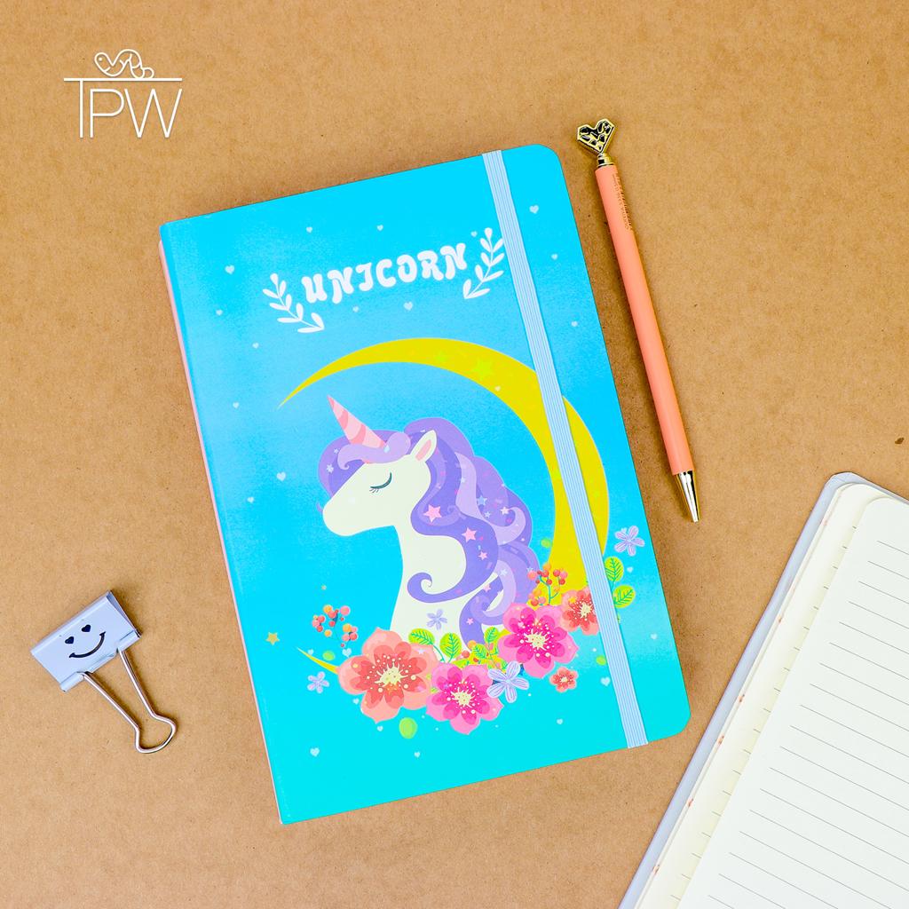 A5 Feather Notebook Unicorn