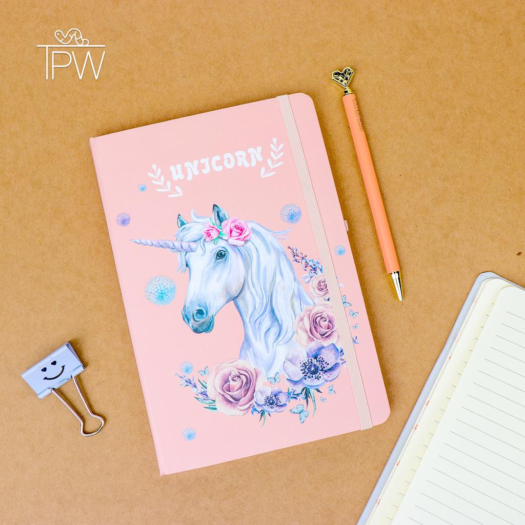 A5 Feather Notebook Unicorn