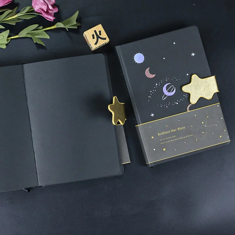 Astrological Black Cover Buckled Journal