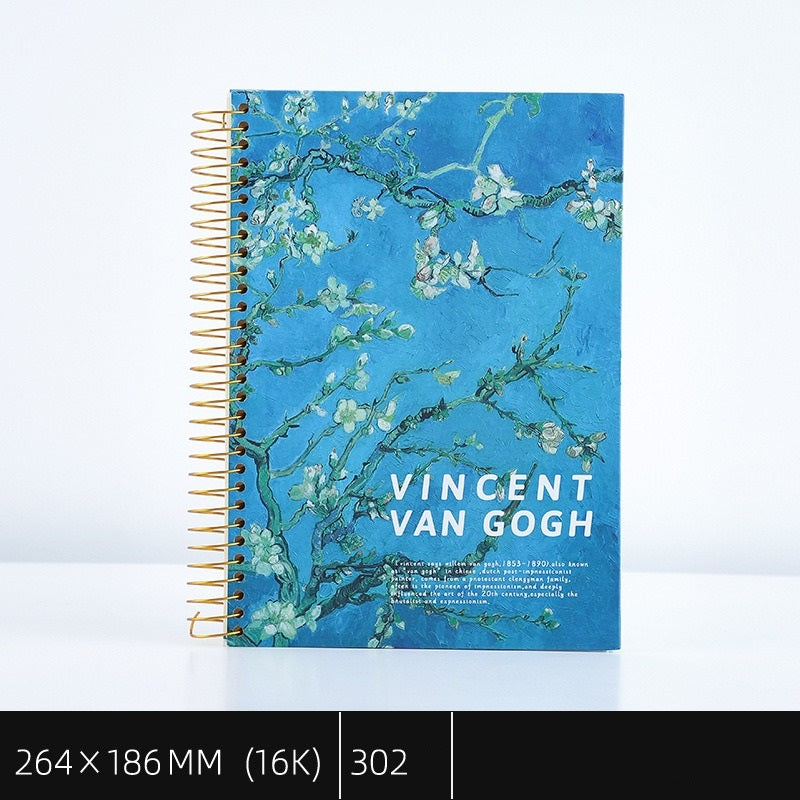 Van Gogh series Extra Large Coil Register Notebooks