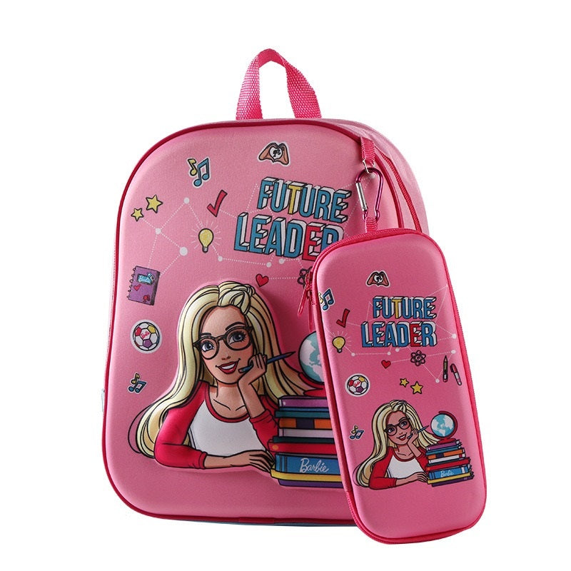 3D Kindergarten children s backpack and School Bag with Pouch