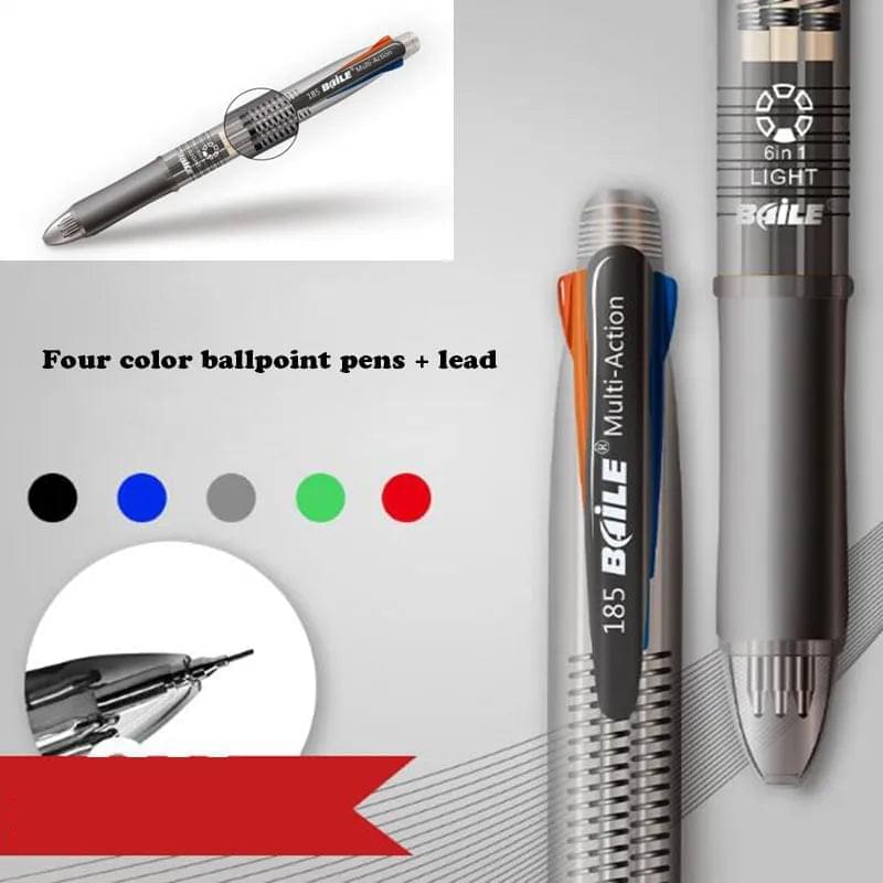 5 In 1 Rainbow Ballpoint Pen