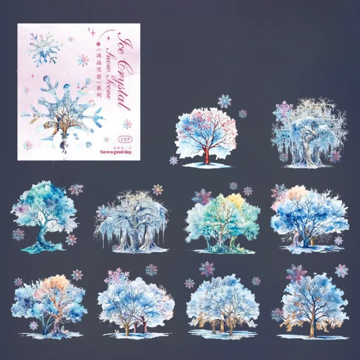 Ice And Snow Castle Theme Stickers