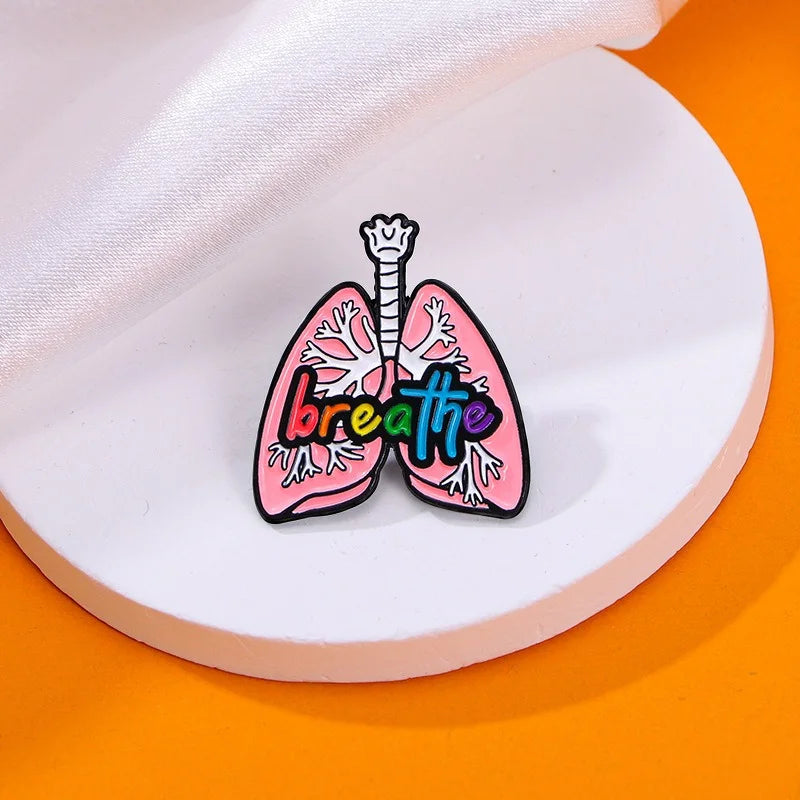 Anatomy Organs Medical Brouches And Enamel Pin