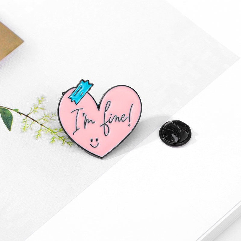 Cute Inspirational Slogan -Enamel Pin