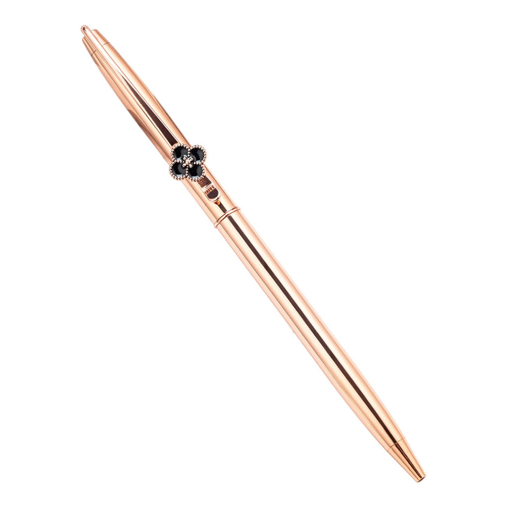 Leaf Clover Flower Metal Body Premium Ball Point Pen