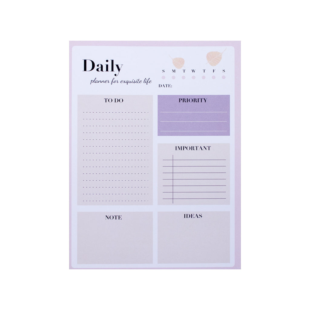 Yearly, Weekly, Daily Planner With Manager Notepad