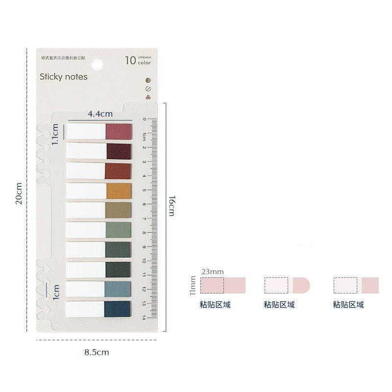 Morandi Color Index Sticky Notes