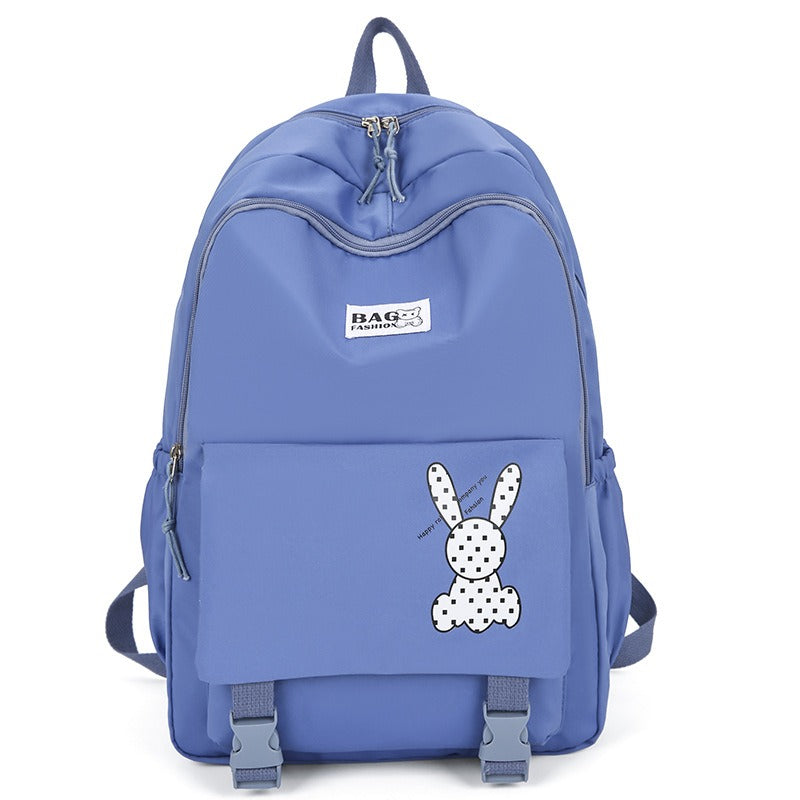 Little Rabbit Front Buckle Pocket Backpack Bag