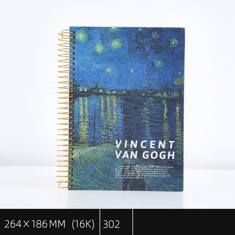 Van Gogh series Extra Large Coil Register Notebooks