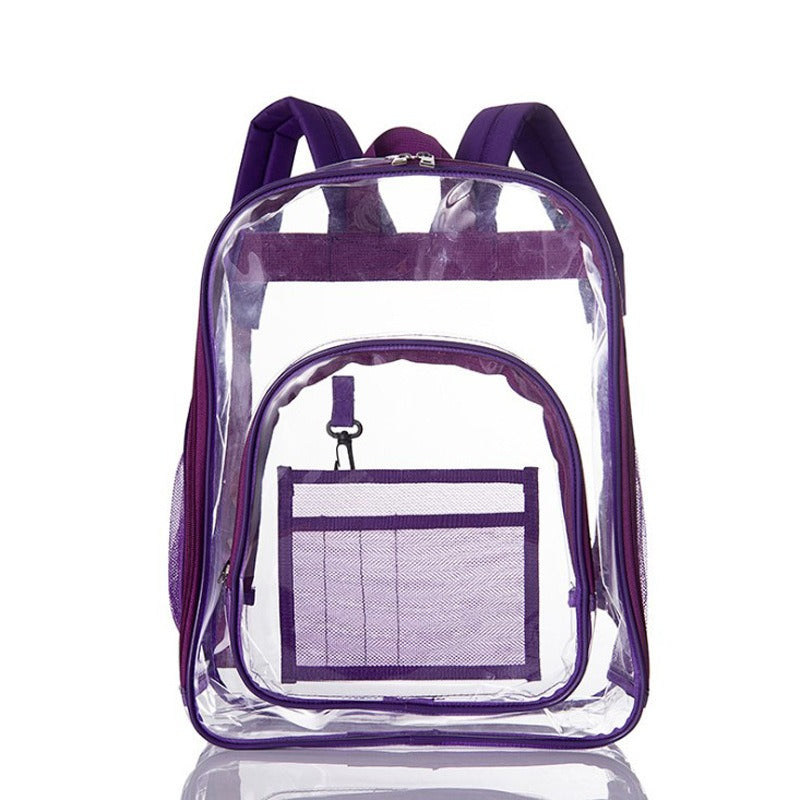 Trendy Transparent Backpack Bag - Stylish & Modern