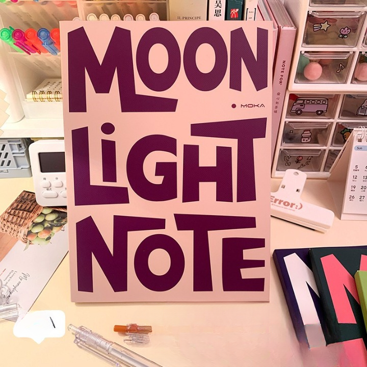 Retro Style Moon Light Notebook Journal