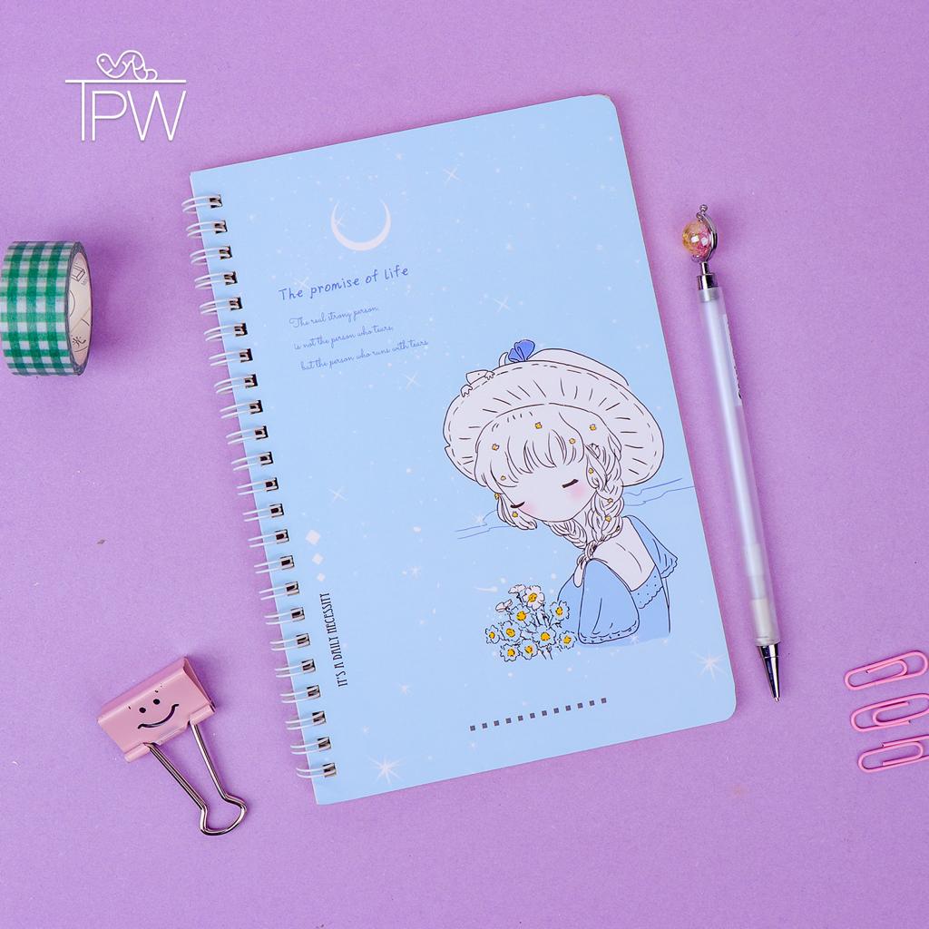 Aesthetic Girl A5 Spiral Notebook