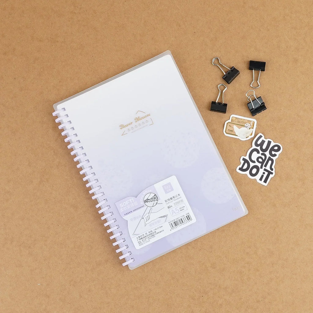 A5 Light Color Soft Spiral Notebook