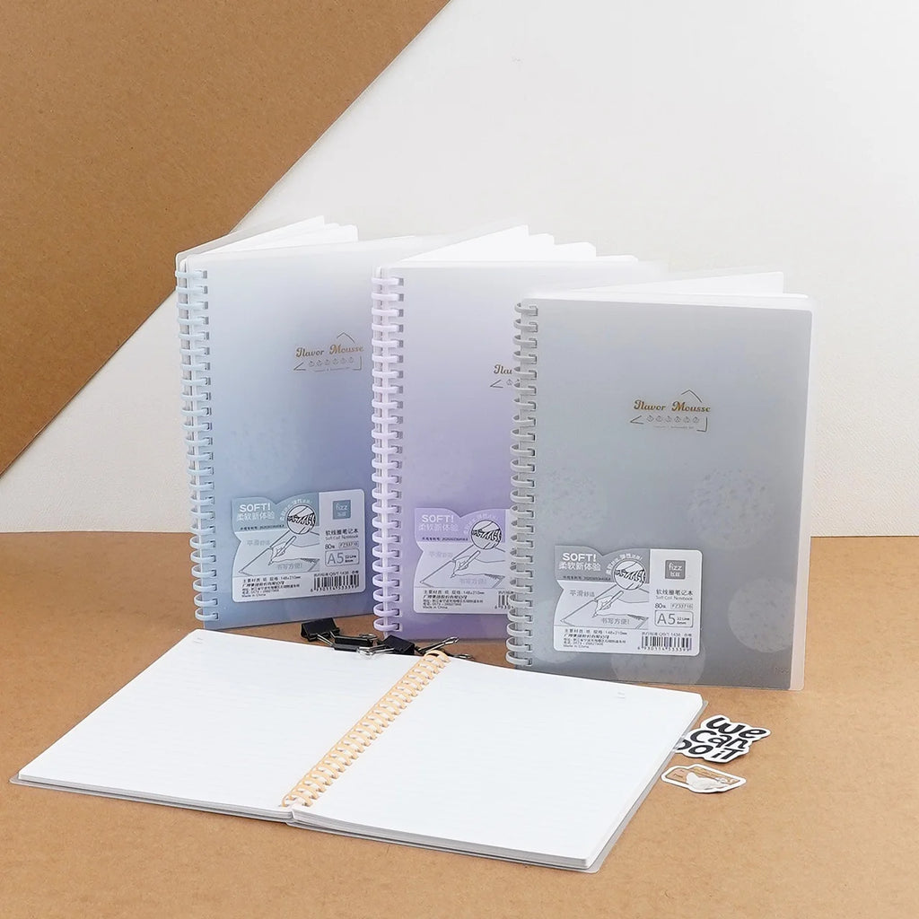 A5 Light Color Soft Spiral Notebook