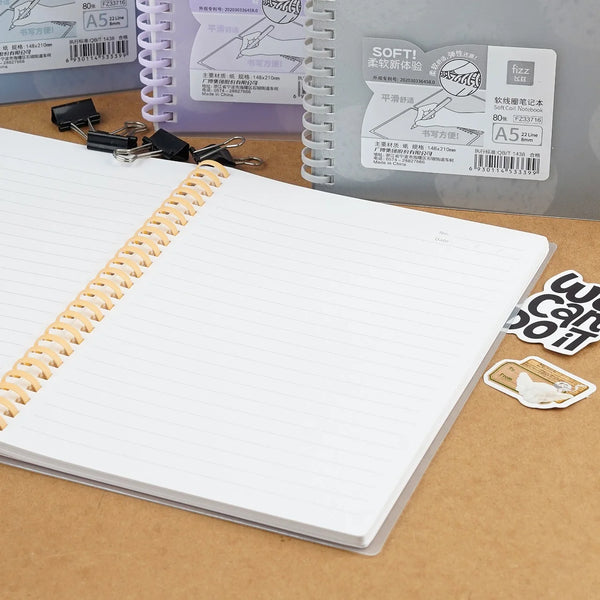 A5 Light Color Soft Spiral Notebook