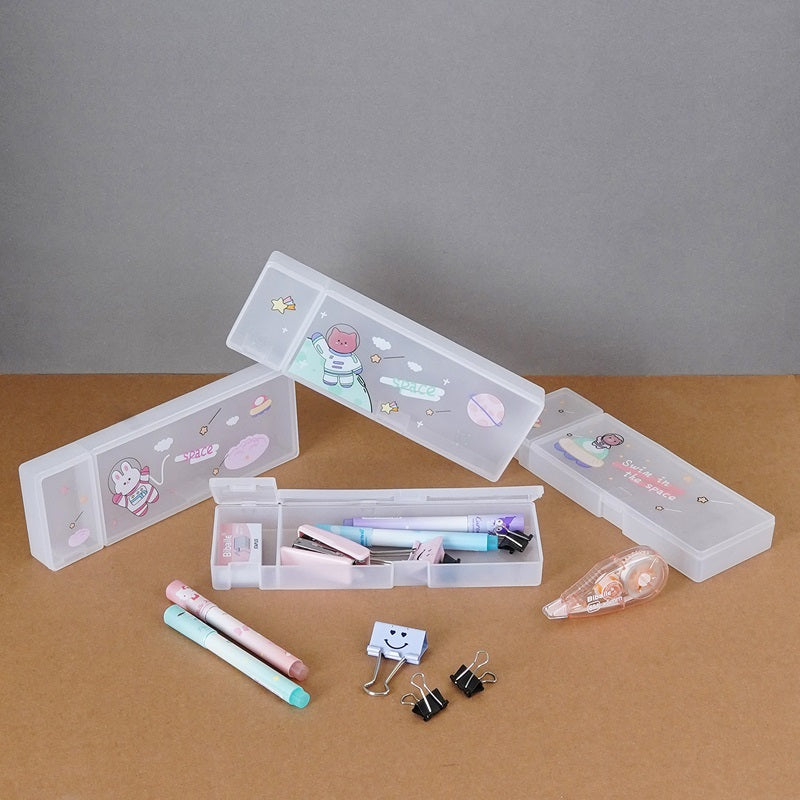 PVC Astronauts Printed Pencil Box