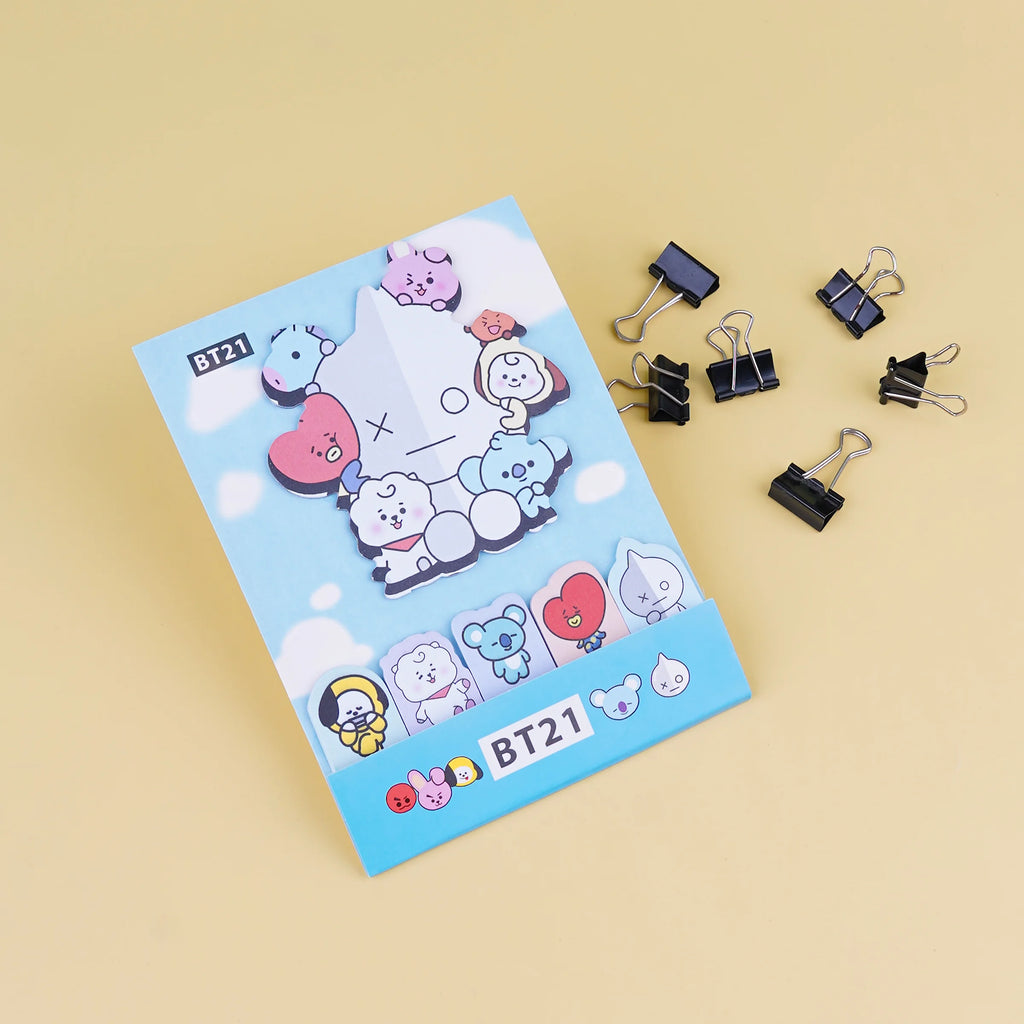 BTS BT21  Sticky Note Strips and Tabs