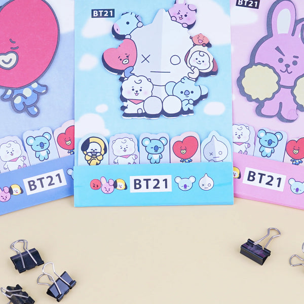 BTS BT21  Sticky Note Strips and Tabs