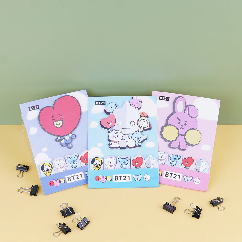 BTS BT21  Sticky Note Strips and Tabs