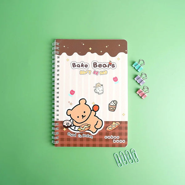 Bake Bears Soft Cover Coil Notebook