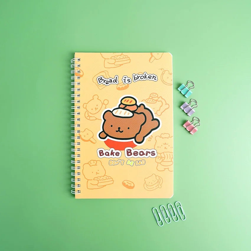 Bake Bears Soft Cover Coil Notebook