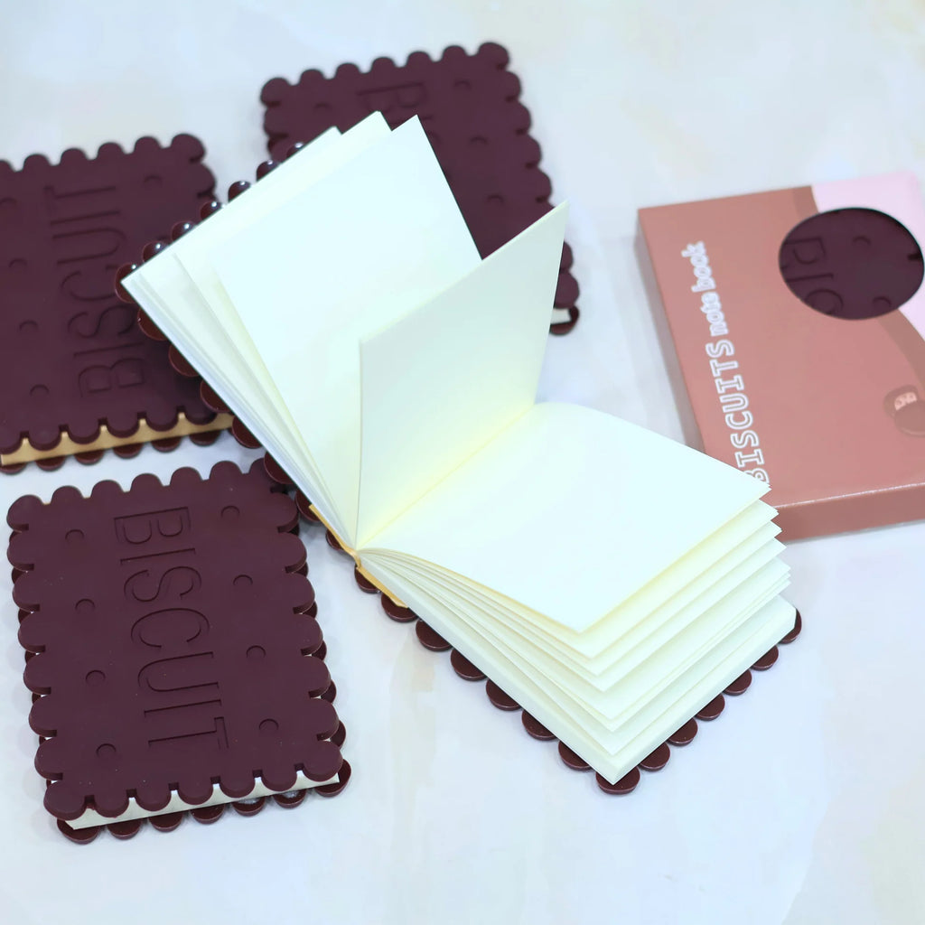 Biscuit Diary Notepad with Rich Chocolate Fragrance