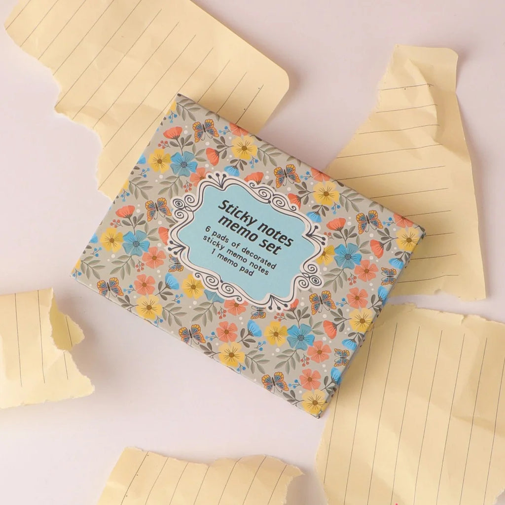 Aesthetic Flower Sticky Notes Memo Set