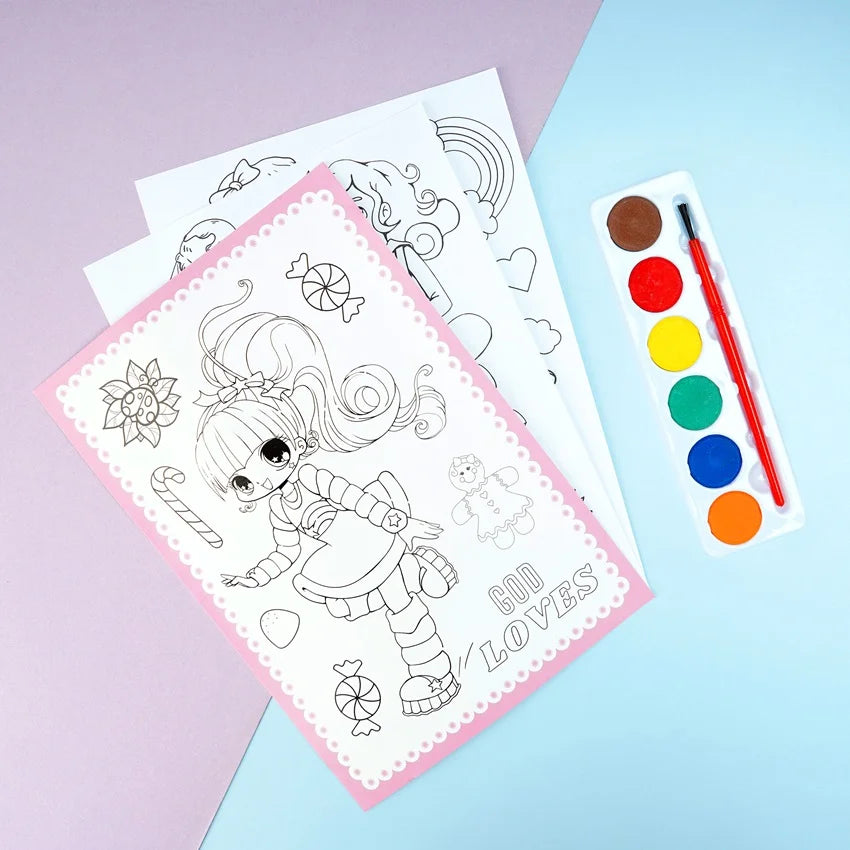 Kids Water Coloring Book