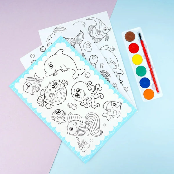 Kids Water Coloring Book