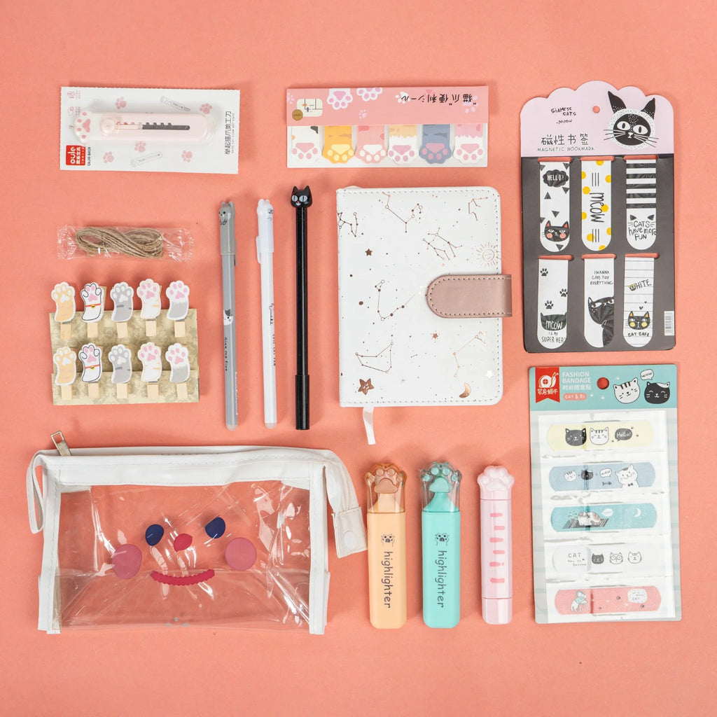 Cute Funky Style Mix Stationery Bundle with Planner