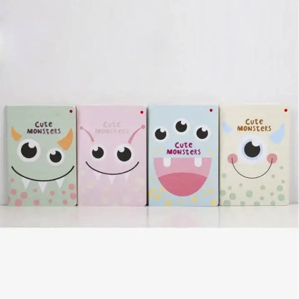 Cute Monsters Notebook - Set of Four