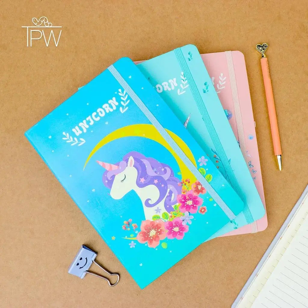 Cute Unicorn A5 Notebook – thepaperworm