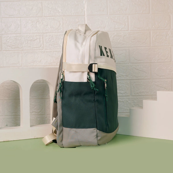 Large Capacity Two Tone Backpack