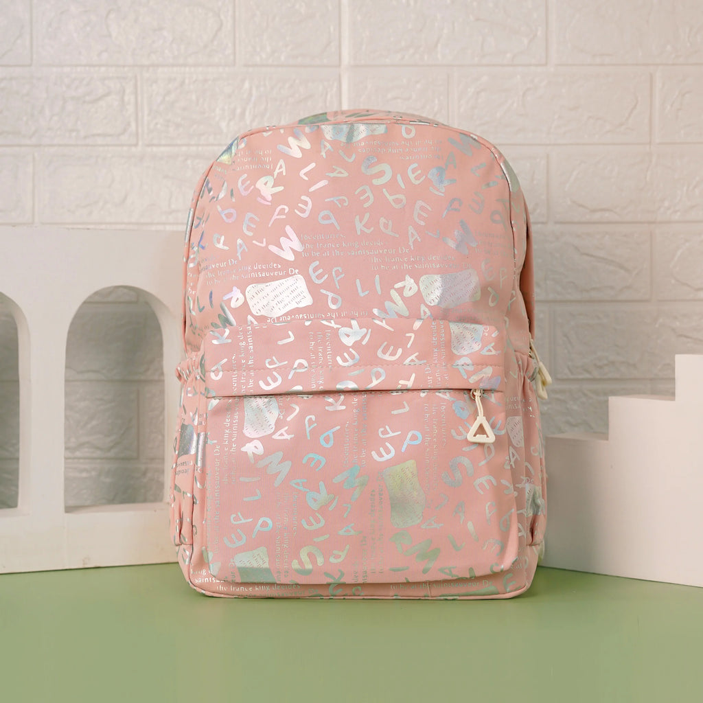 Holographic Alphabets Pu Leather Bag