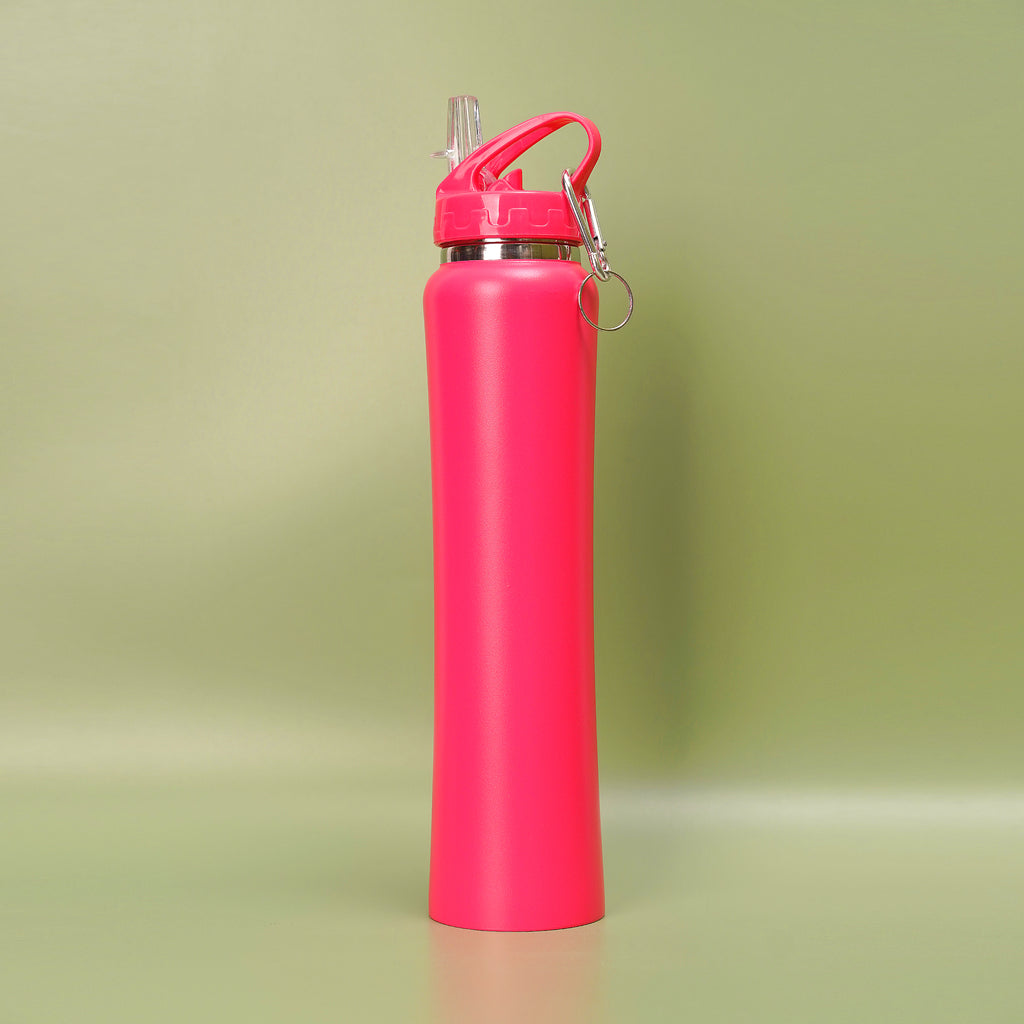 Long Steel Thermos Bottle with Hook