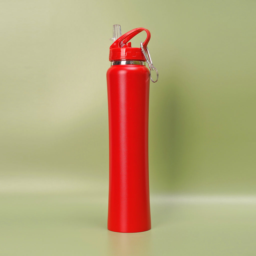 Long Steel Thermos Bottle with Hook