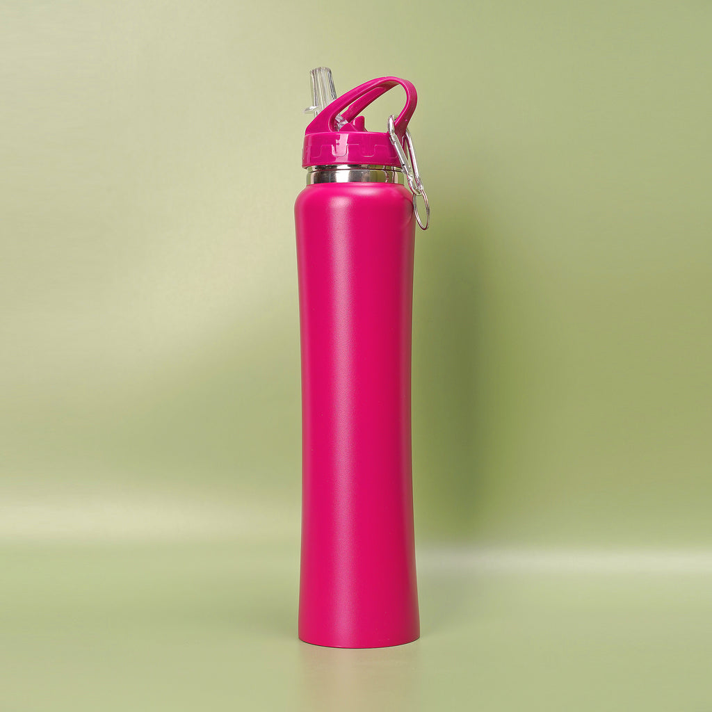 Long Steel Thermos Bottle with Hook