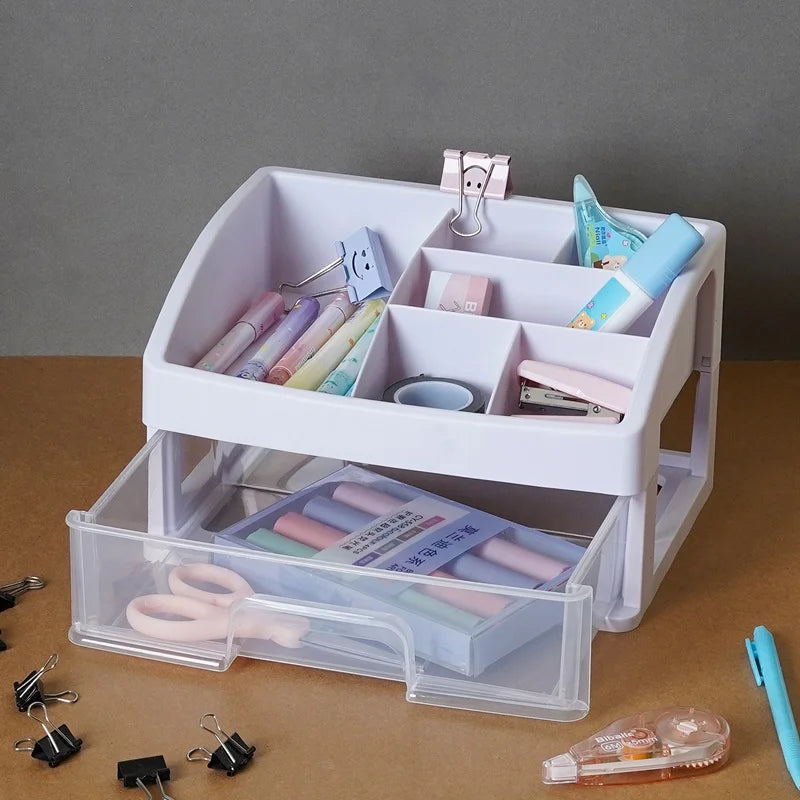 Desktop Makeup and Stationery Storage Box