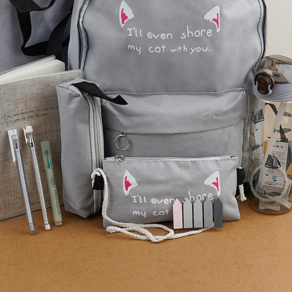 Elegant Grey Stationery Bundle With Bottle