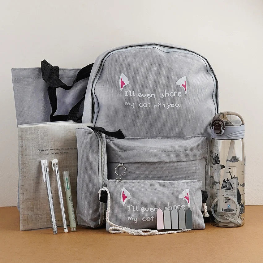 Elegant Grey Stationery Bundle With Bottle