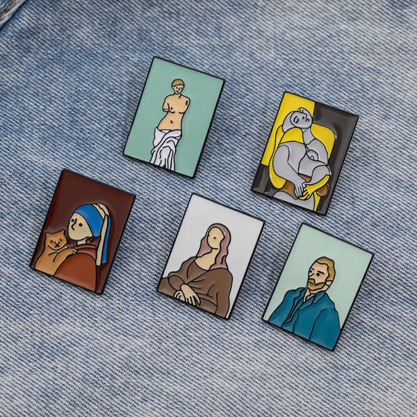 Enamel Pins- Worlds Famous Paintings