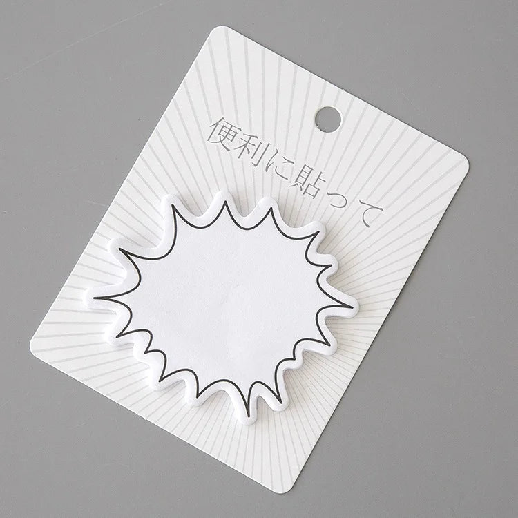 Fun White Thought Bubble Sticky Note