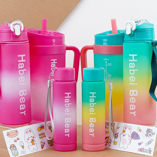 Multi Color Tumbler Bottle Set