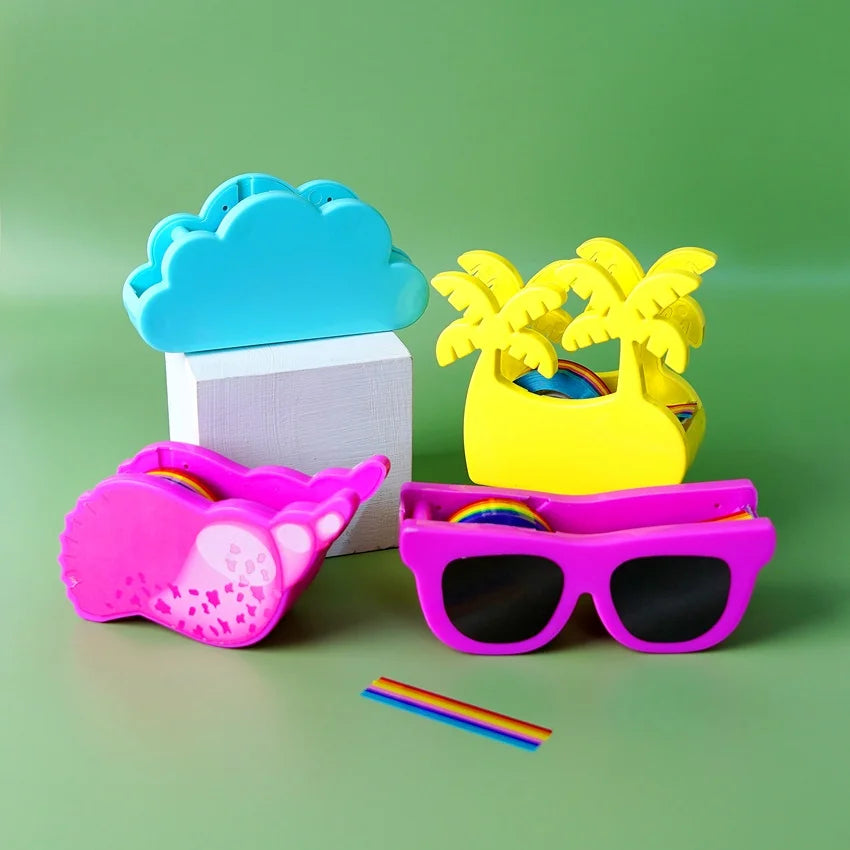 Cute Desk Tape Dispenser with Rainbow Tape