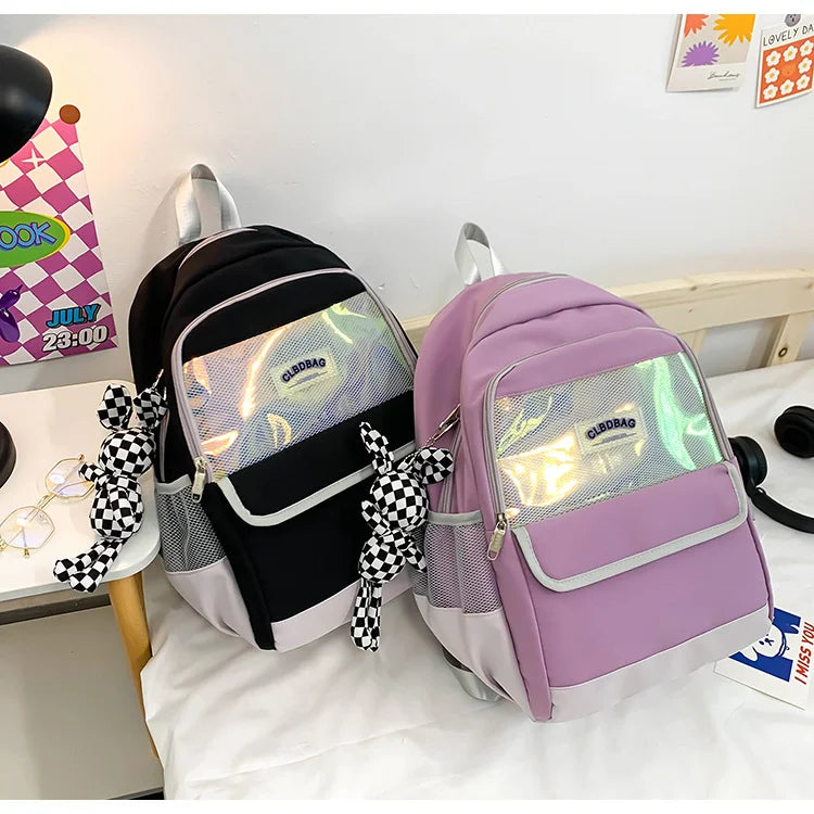 Harajuku Reflective Leisure Style Large Capacity Backpack