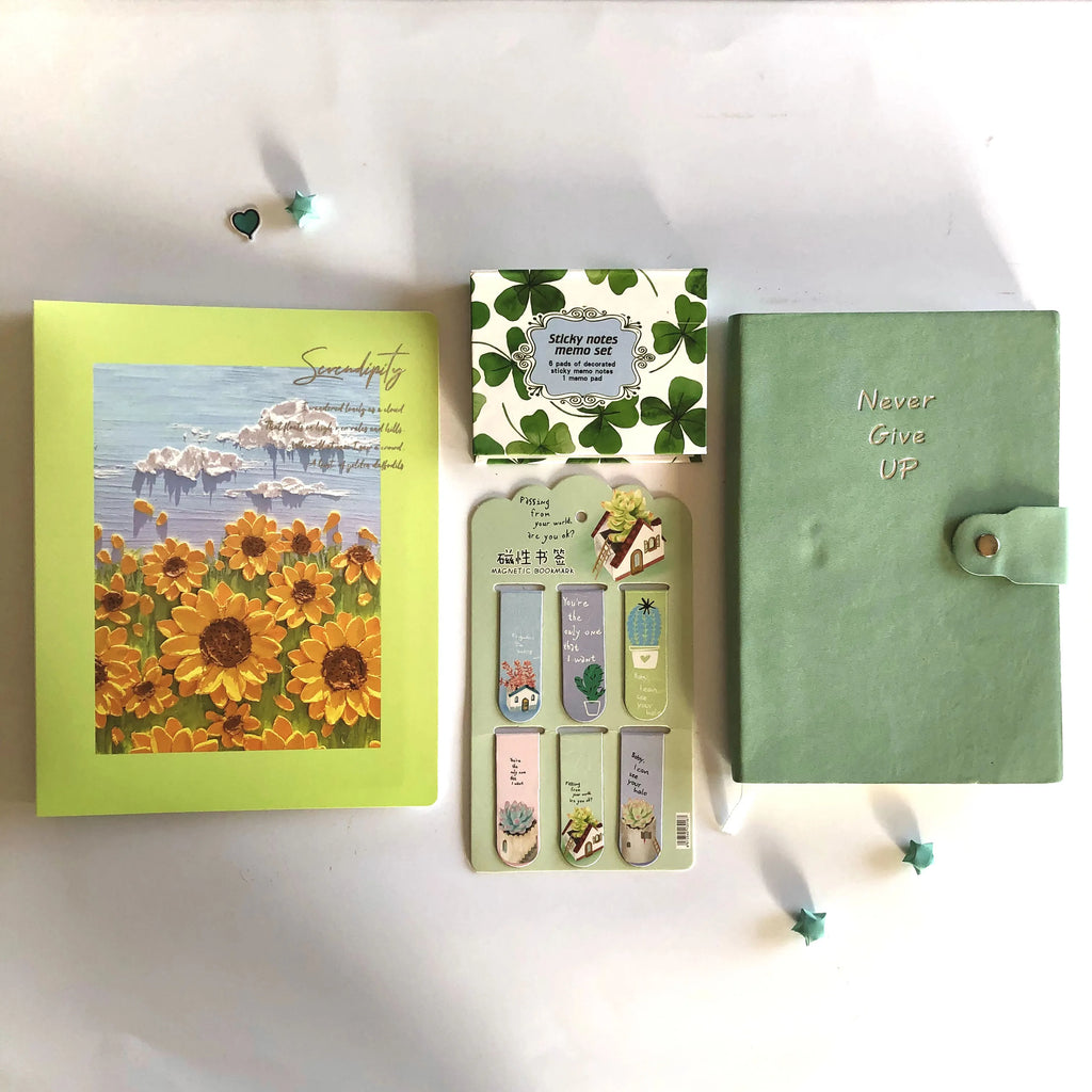 Pistachio Green Binder Stationery Bundle