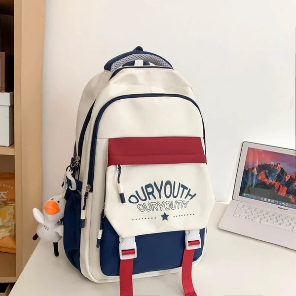 Japanese Ins Workwear Style Schoolbag and Backpack