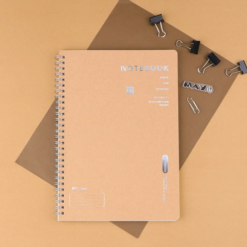 Kraft Cover Spiral Journal Notebook A5/B5