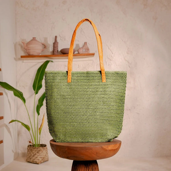 Solid Color Beach Bag